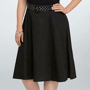 Torrid Retro Chic Polka Dot Belt and Black Skirt